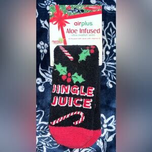 NWT! Airplus Holiday Women's Aloe Infused Spa Socks, Jungle Juice Sizes 5-11